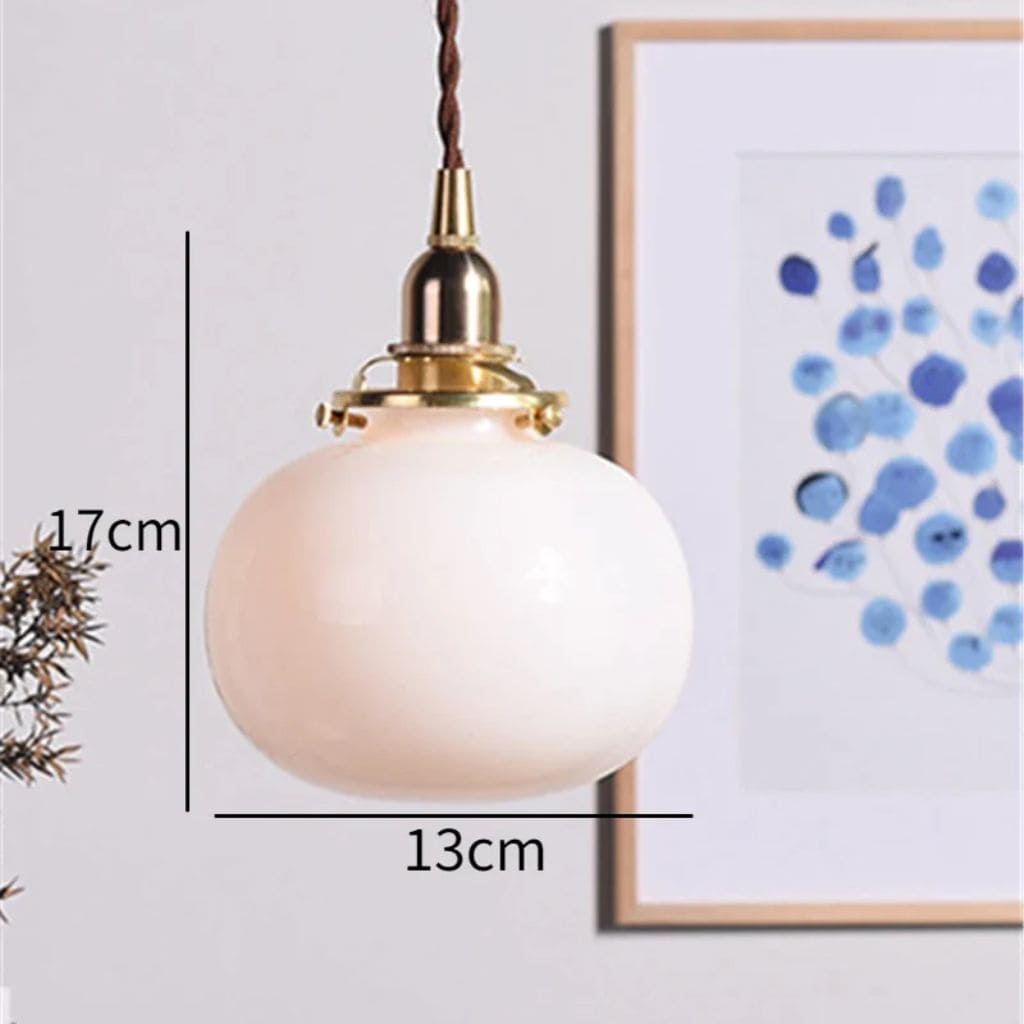 Nordic glass hanging light