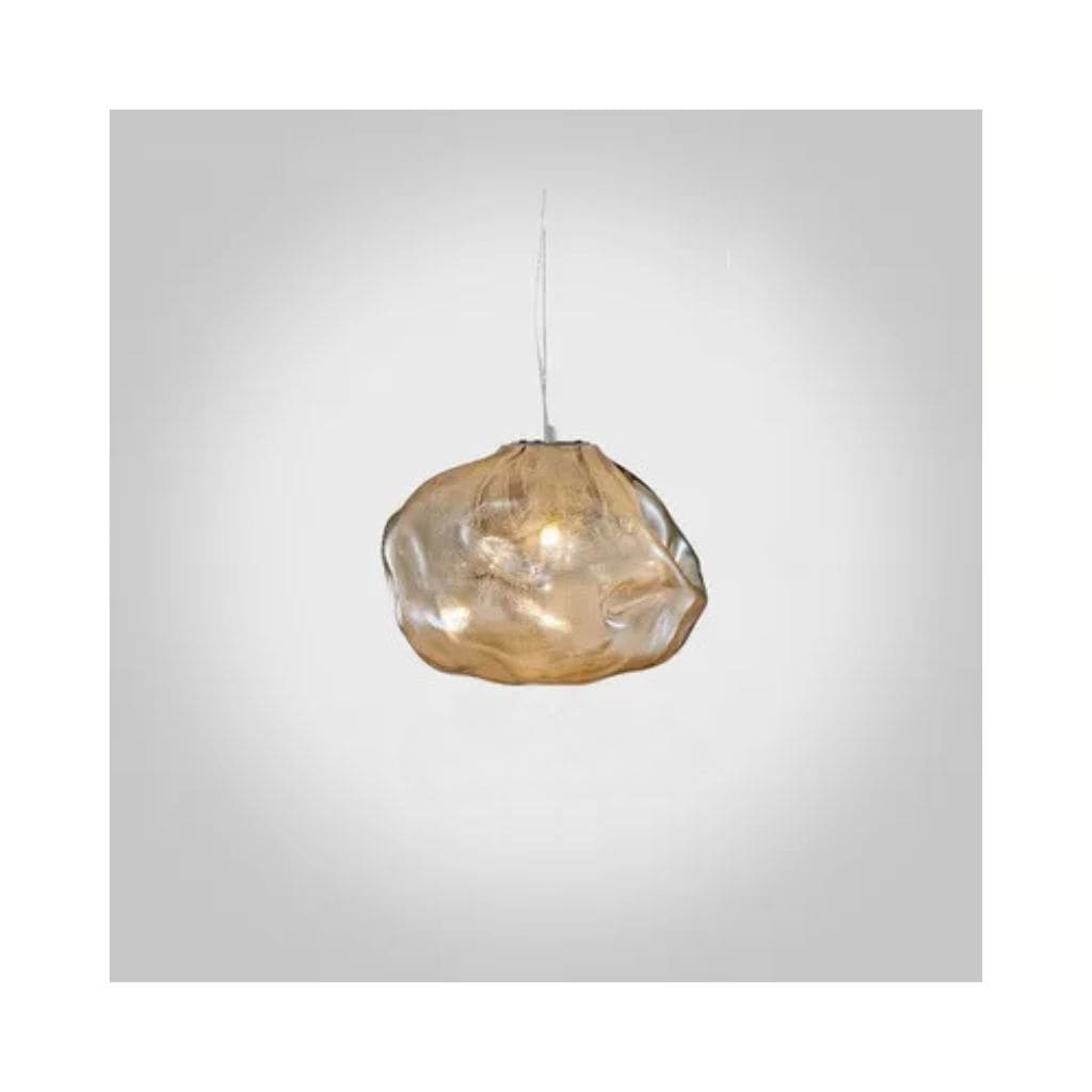 Suspended luminaire in blown glass