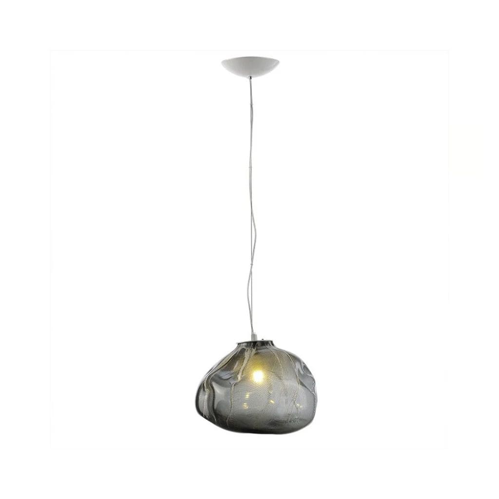 Suspended luminaire in blown glass