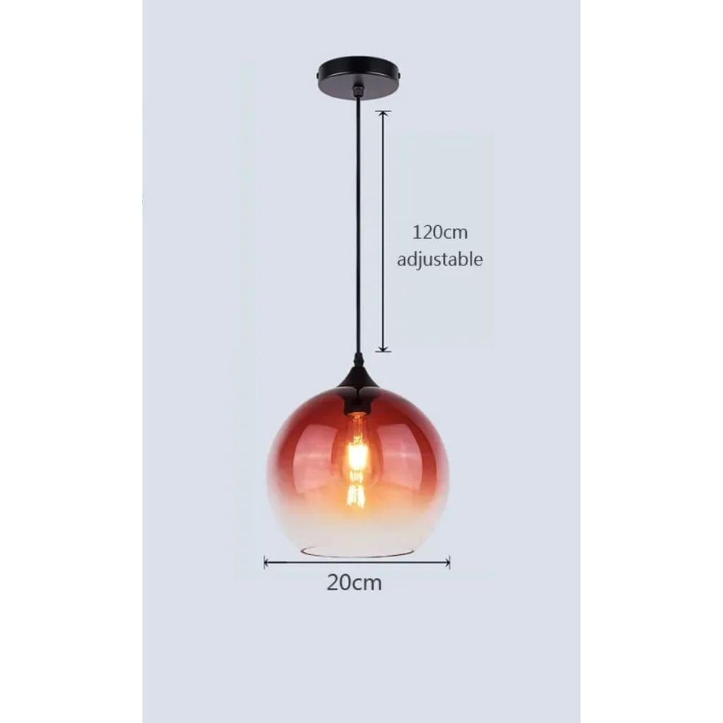 Modern glass hanging lights