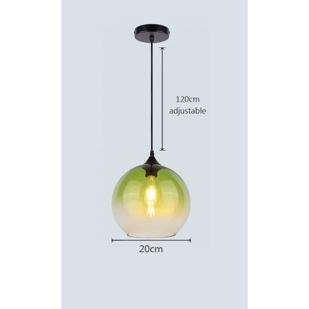 Modern glass hanging lights