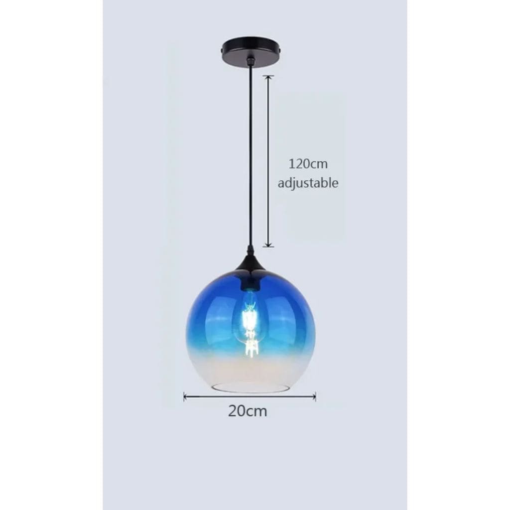 Modern glass hanging lights