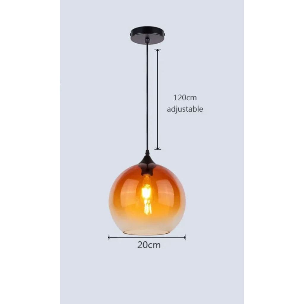 Modern glass hanging lights