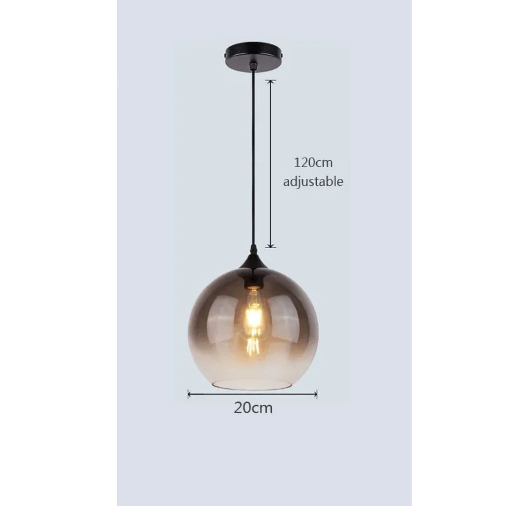 Modern glass hanging lights