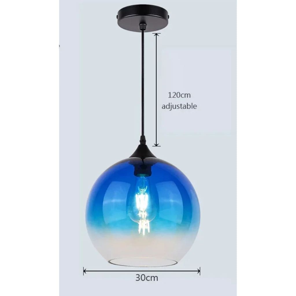 Modern glass hanging lights