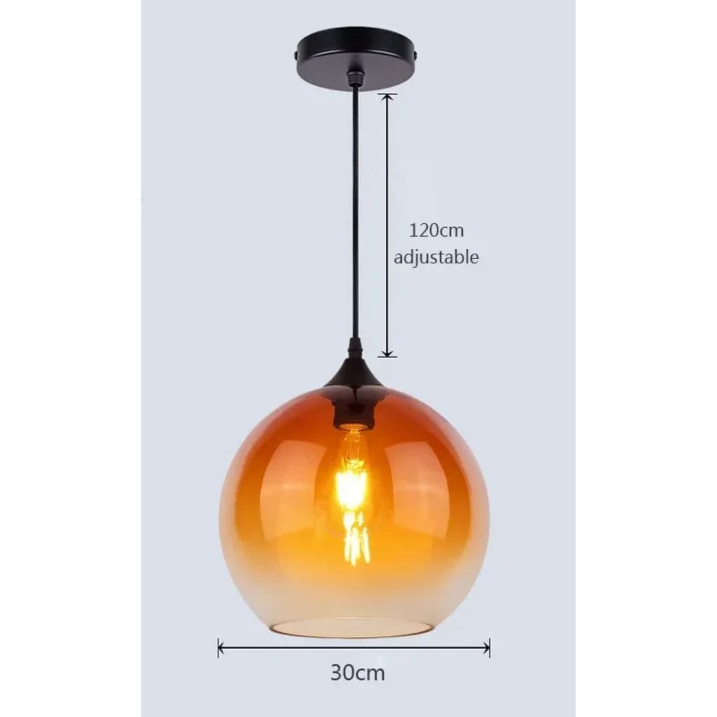 Modern glass hanging lights