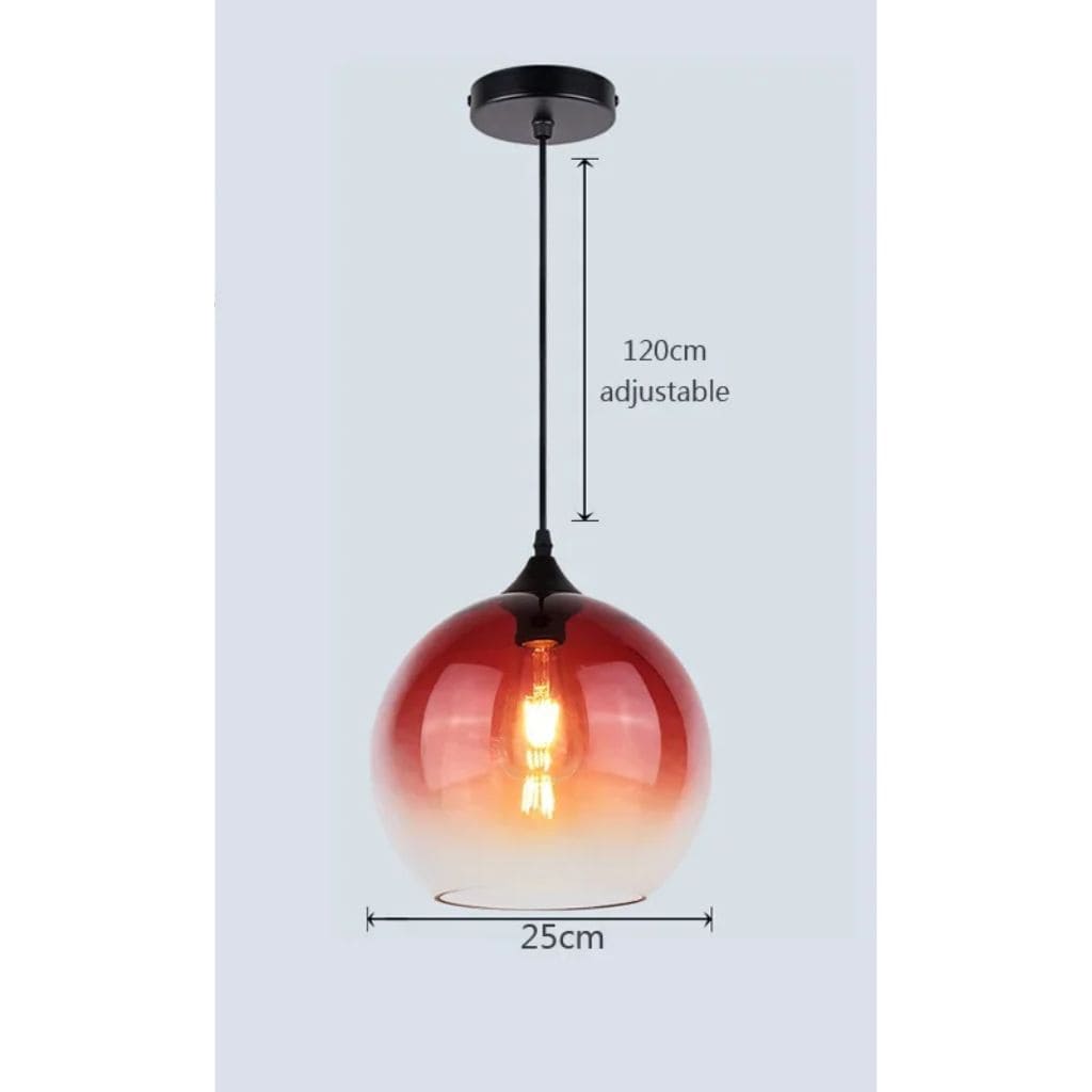 Modern glass hanging lights