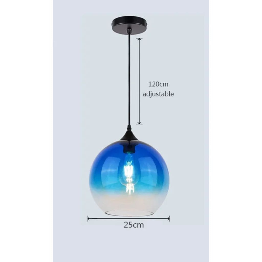 Modern glass hanging lights