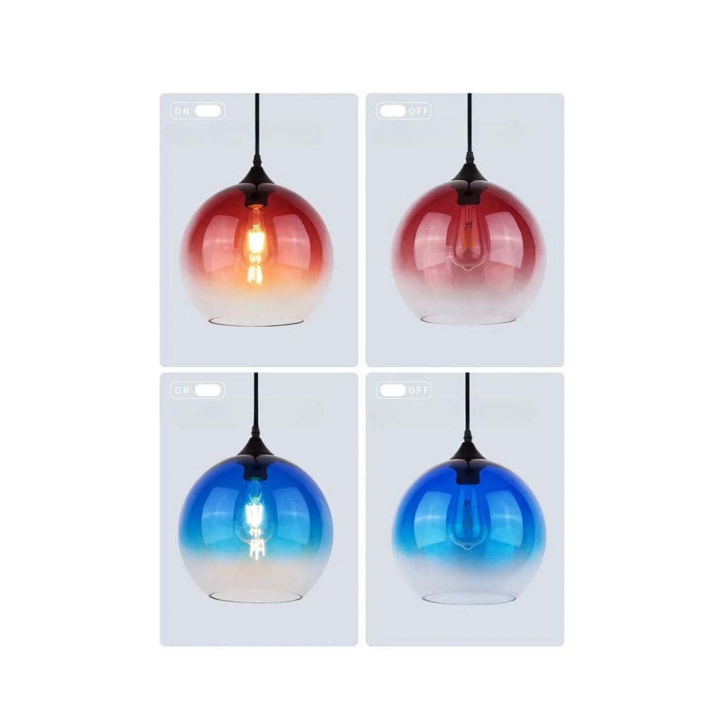 Modern glass hanging lights