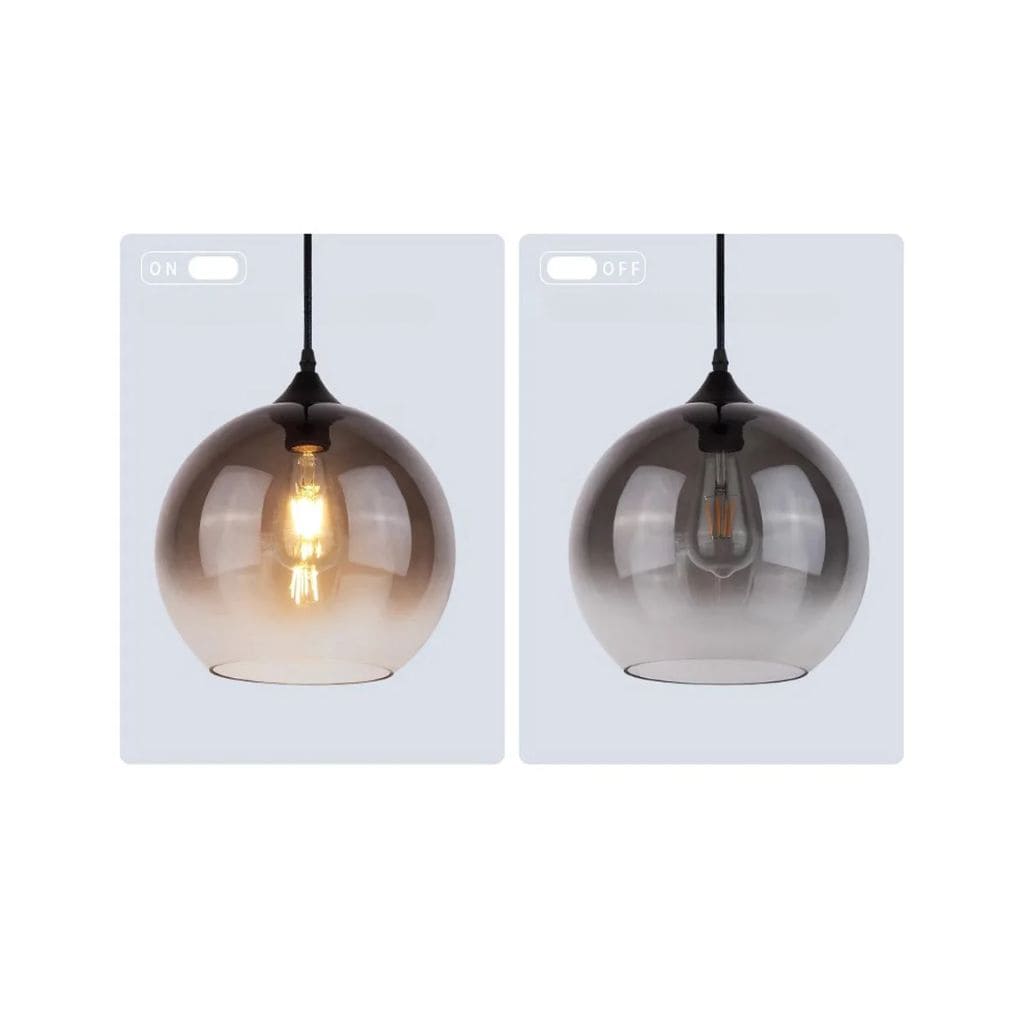 Modern glass hanging lights