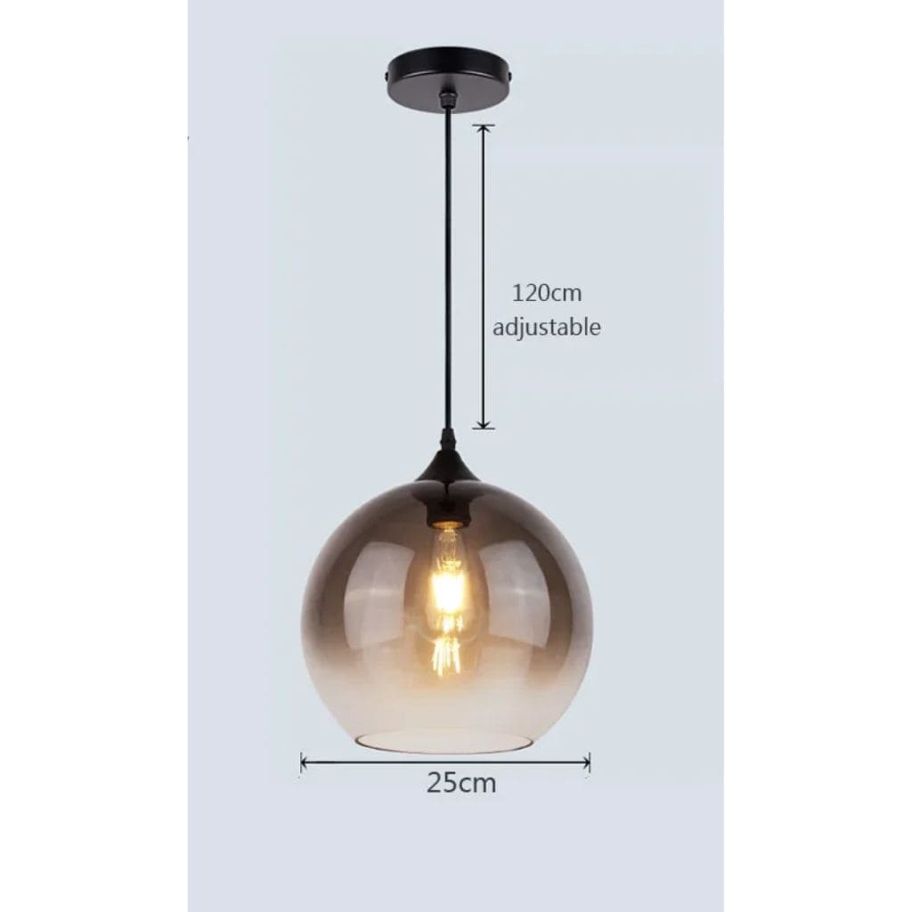 Modern glass hanging lights