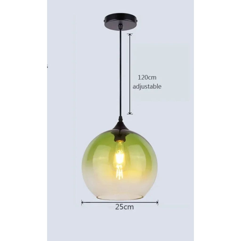 Modern glass hanging lights