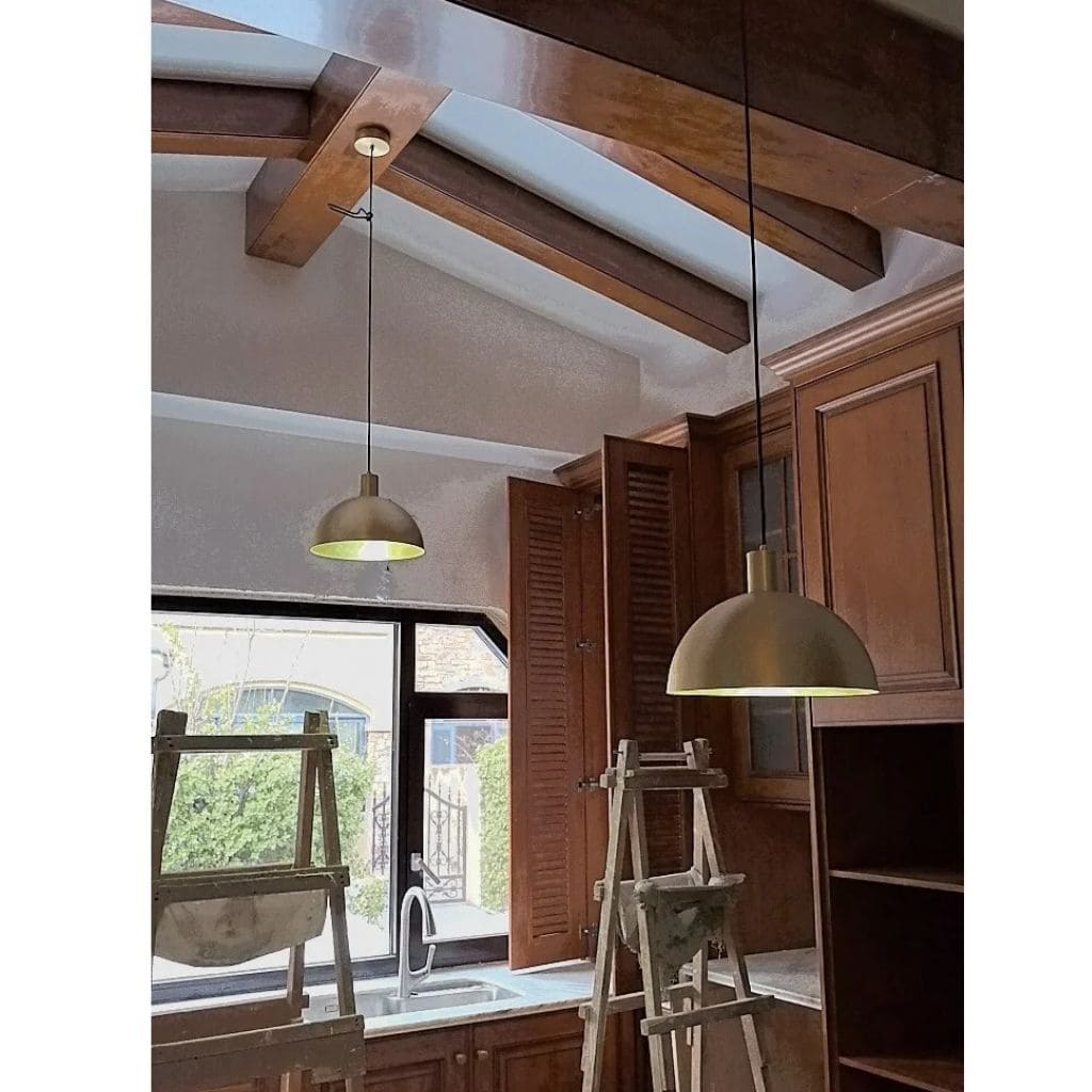 Chandelier will have copper