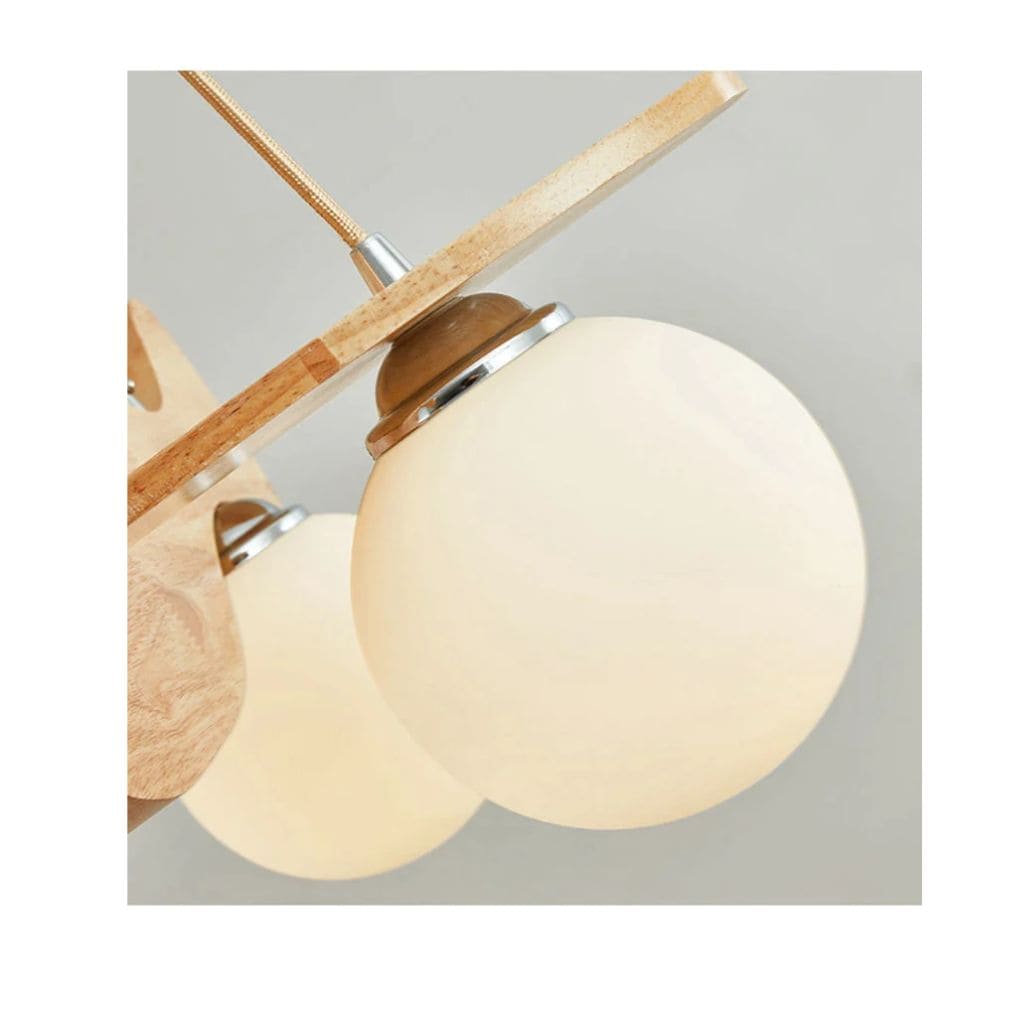 Wooden aircraft chandelier for children