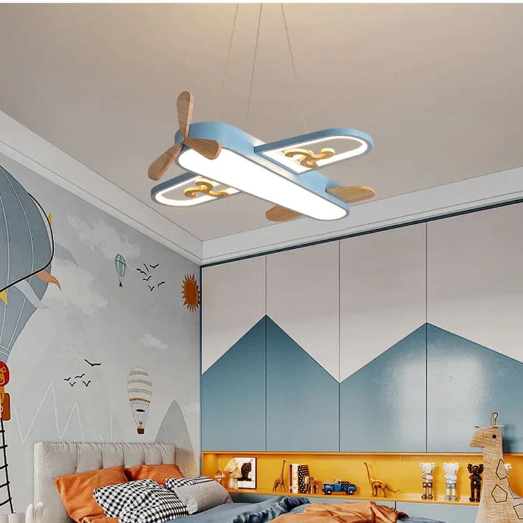 Children's aircraft chandelier