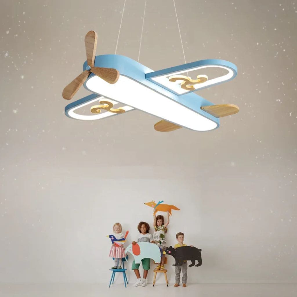 Children's aircraft chandelier