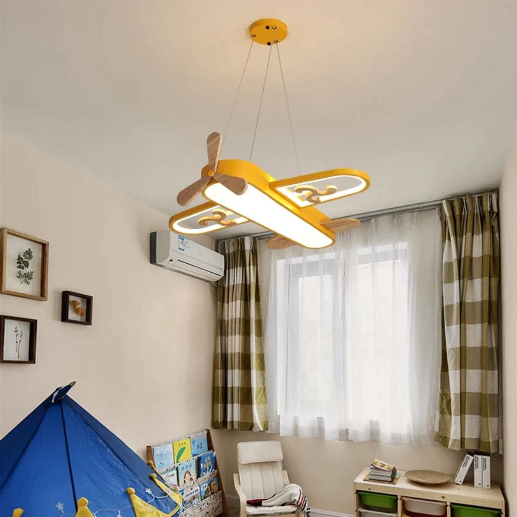 Children's aircraft chandelier
