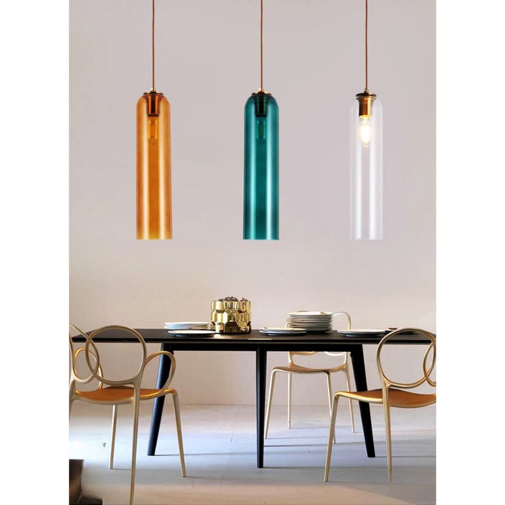Contemporary glass chandelier