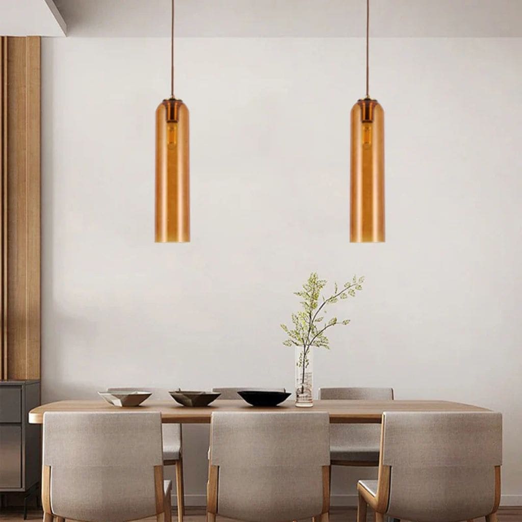 Contemporary glass chandelier