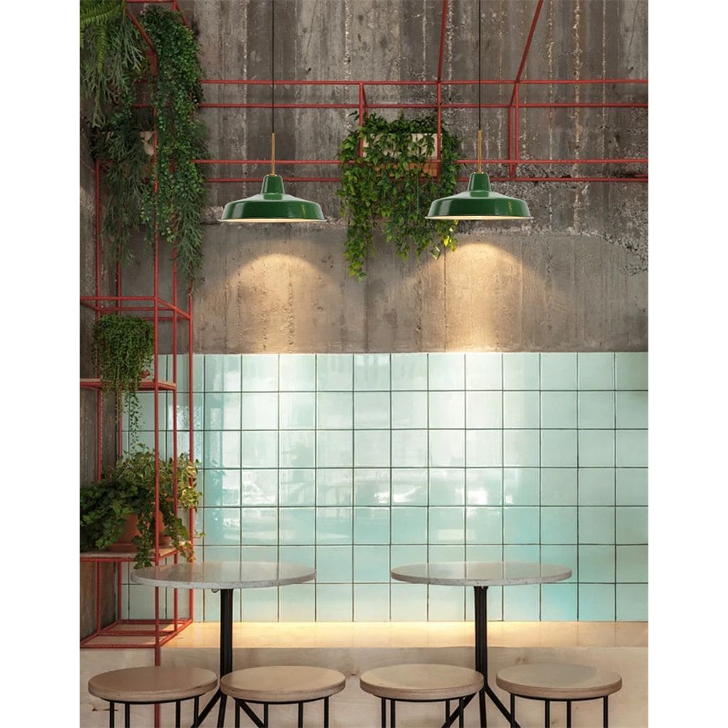 Vintage American industrial chandelier