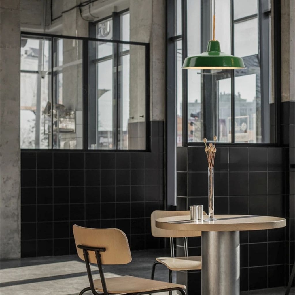 Vintage American industrial chandelier