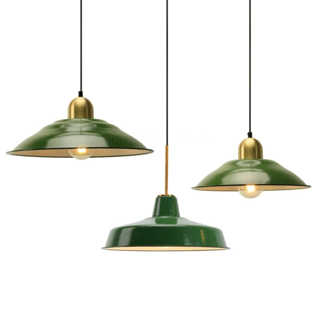 Vintage American industrial chandelier