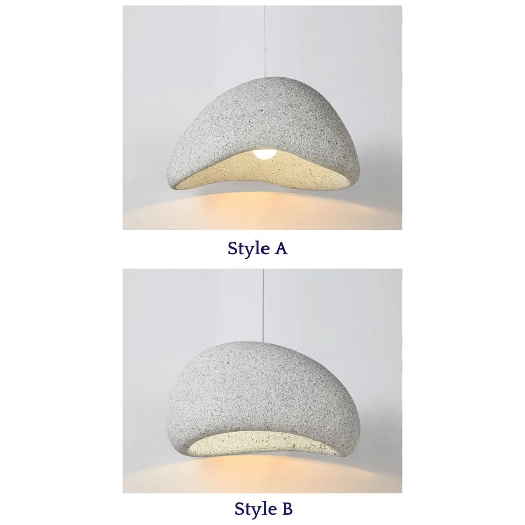 Japanese chandelier Wabi Sabi Modern and Minimalist granulated