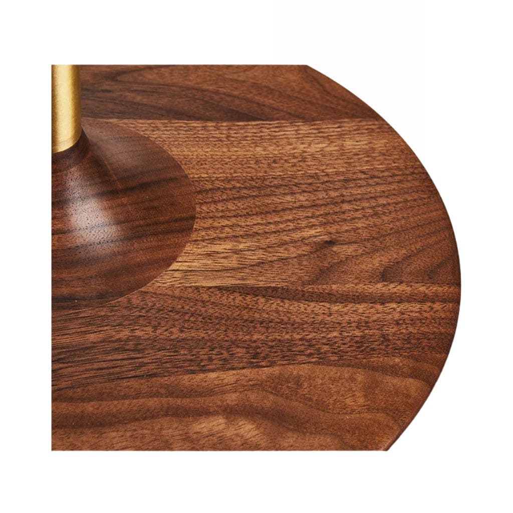 LED luster in Solid Wood of Noyer