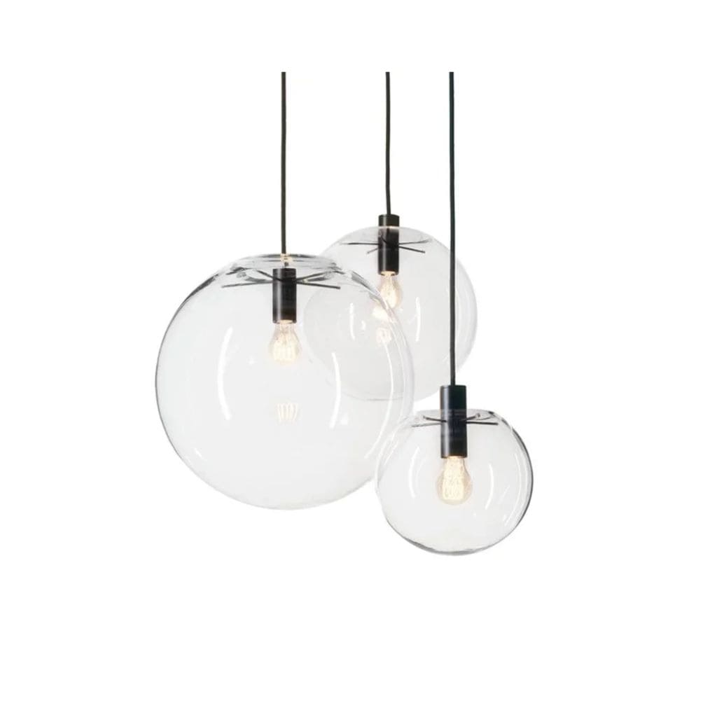 Glass ball chandelier
