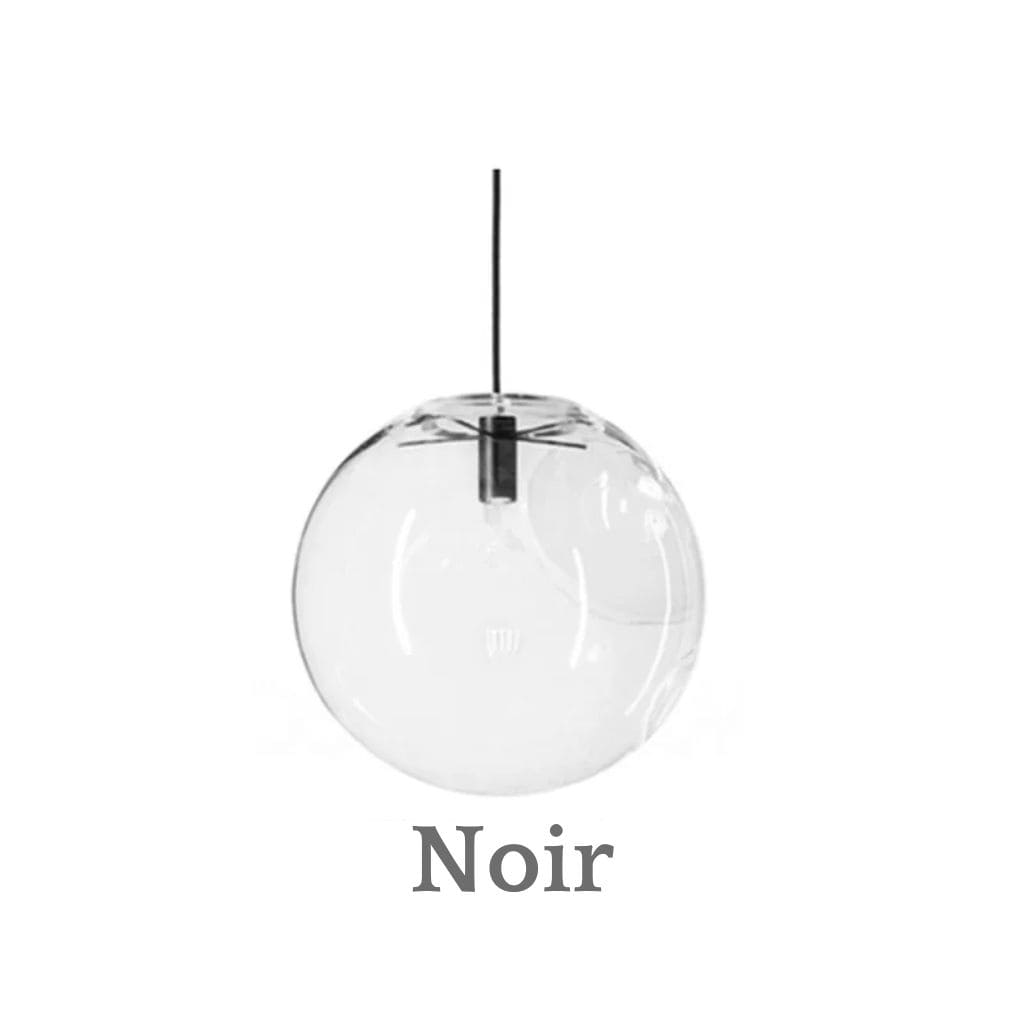 Glass ball chandelier