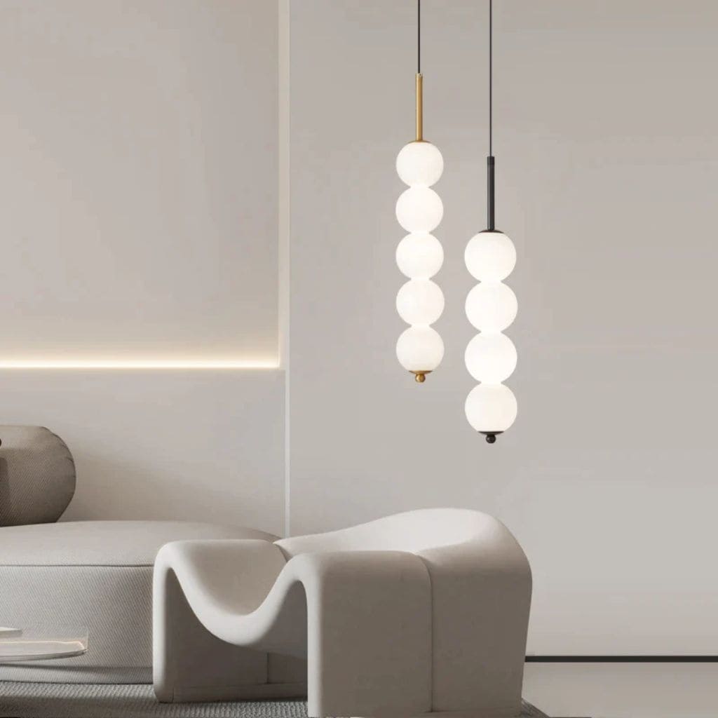 LED glass ball chandelier