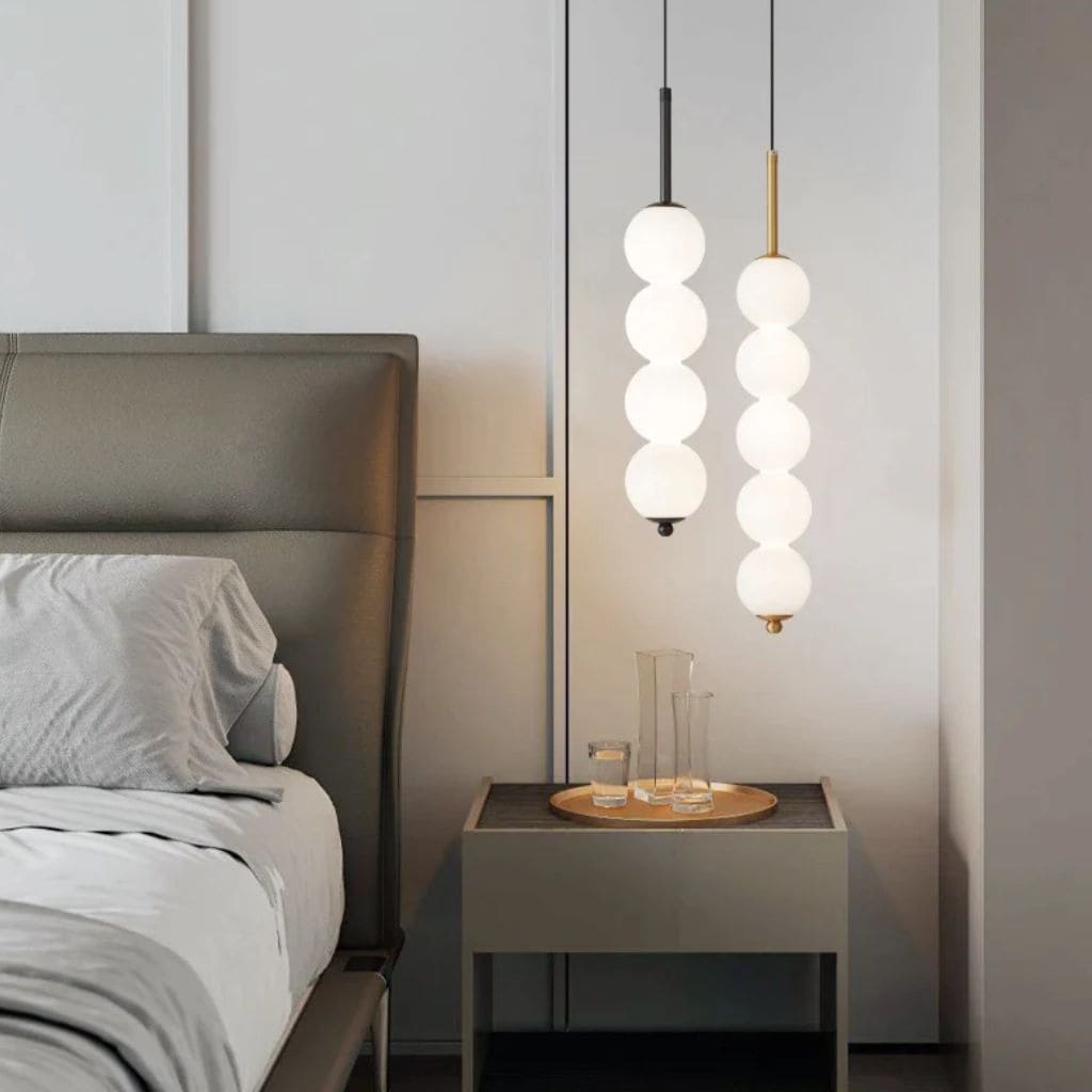 LED glass ball chandelier