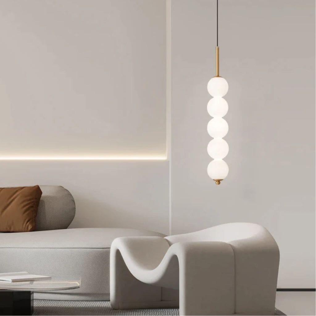LED glass ball chandelier