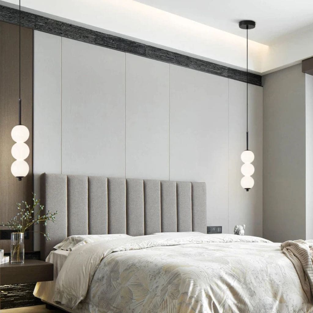LED glass ball chandelier