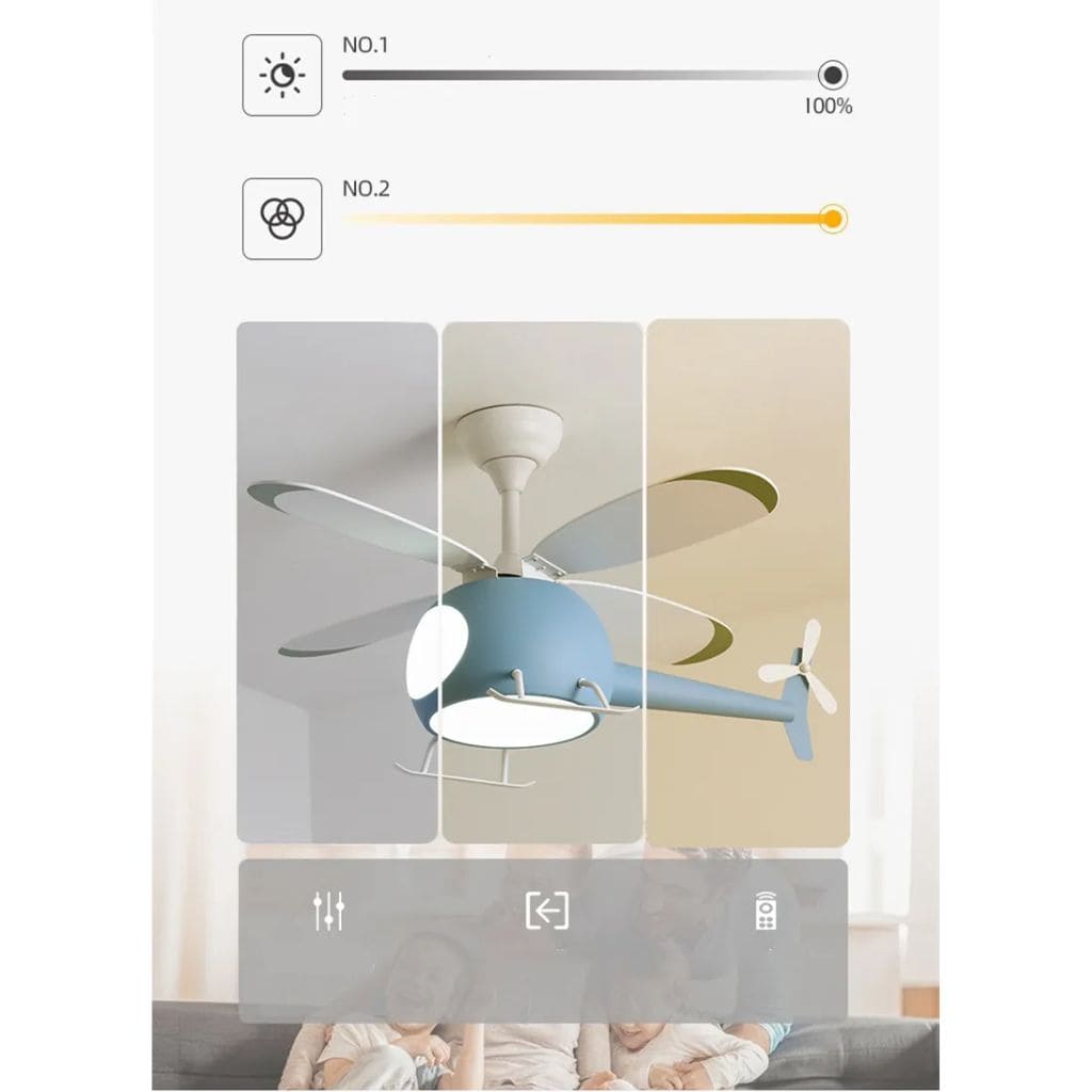 Modern ceiling chandelier LED Cartoon plane