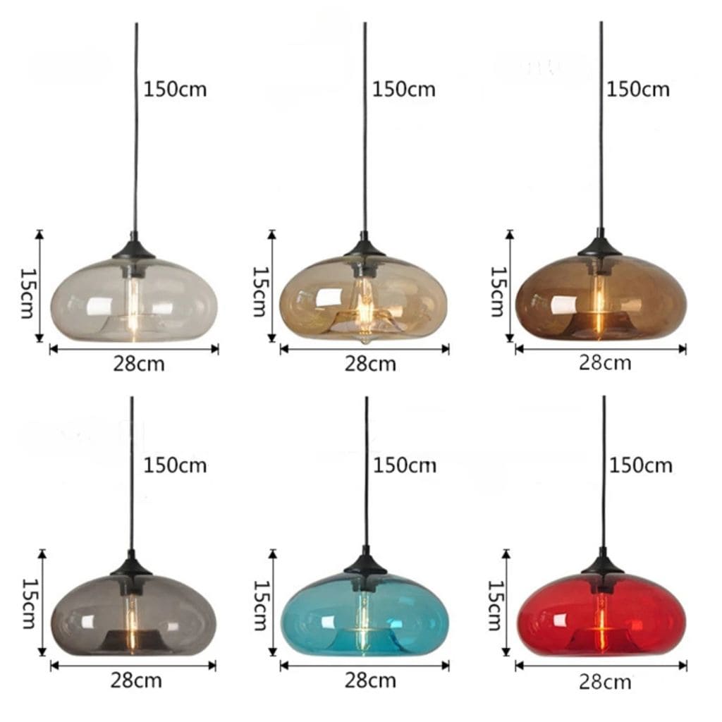 Modern Nordic Loft glass chandelier