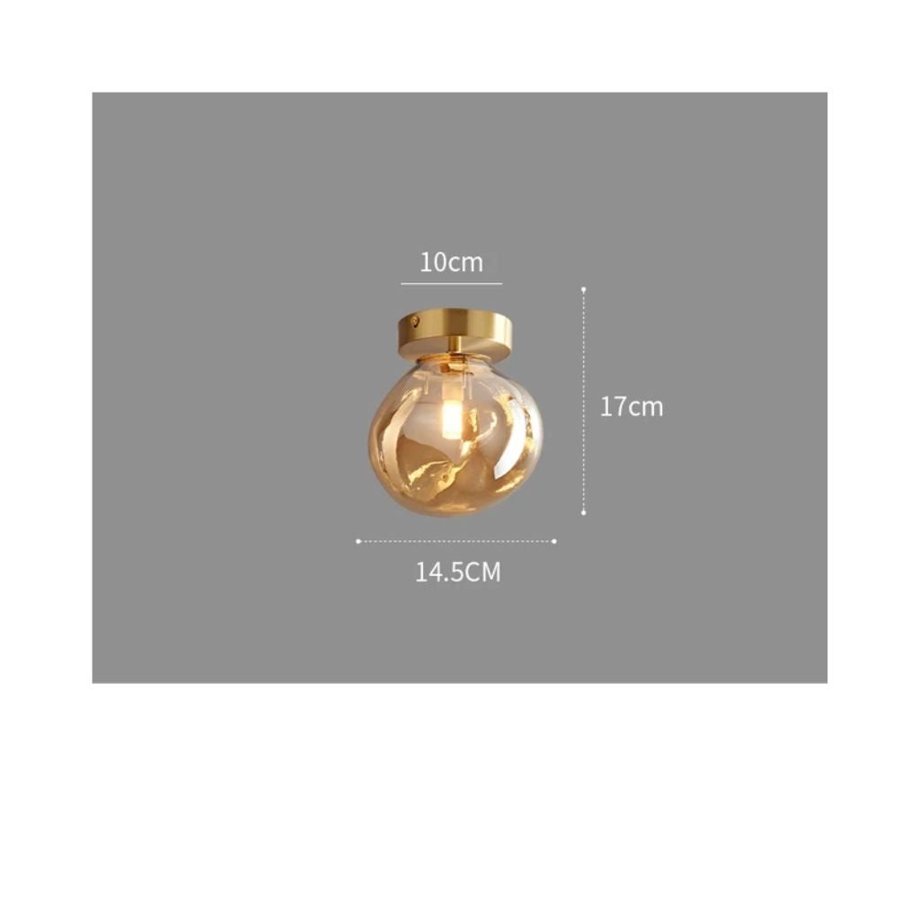 Nordic glass chandelier for LED ceiling