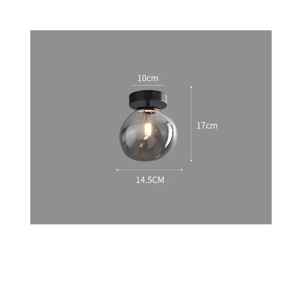 Nordic glass chandelier for LED ceiling