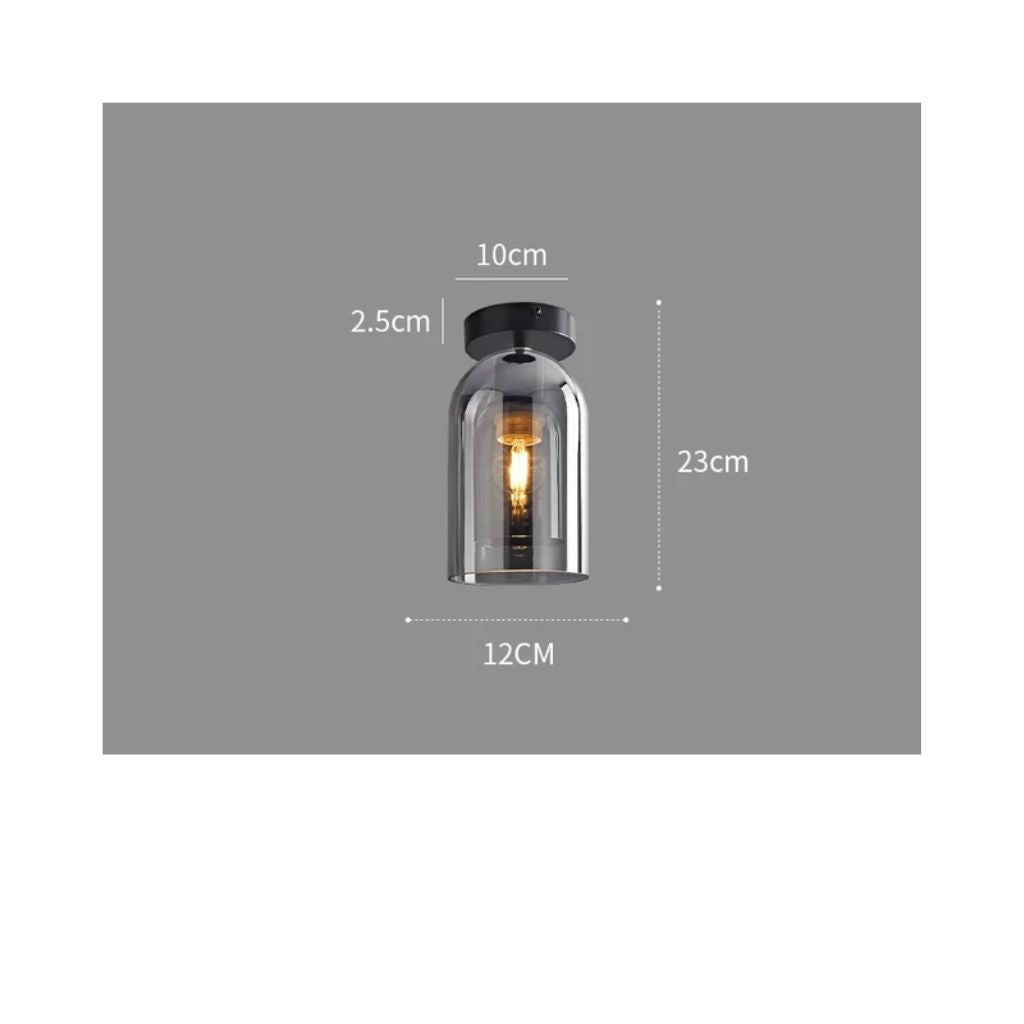 Nordic glass chandelier for LED ceiling