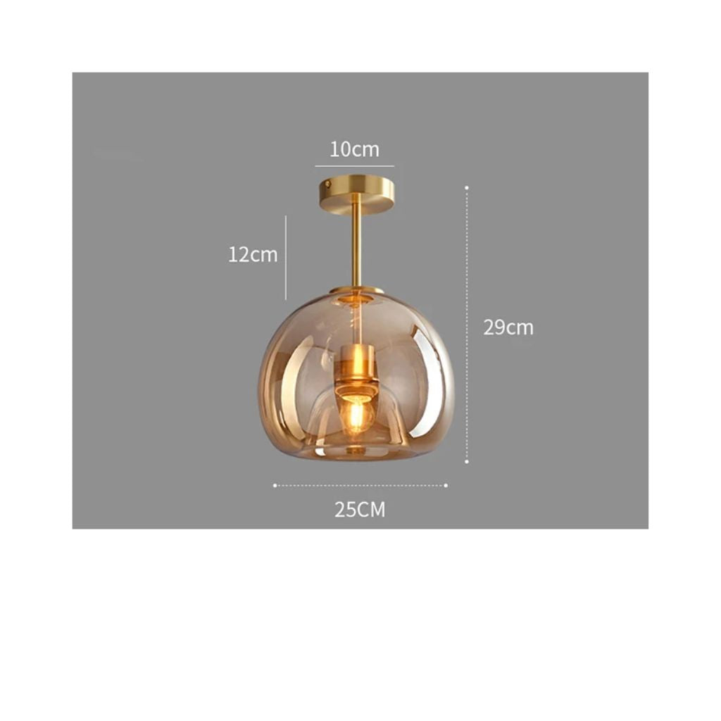 Nordic glass chandelier for LED ceiling