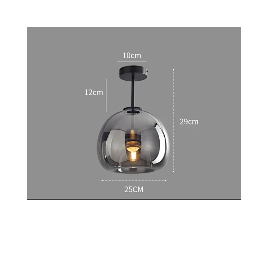 Nordic glass chandelier for LED ceiling