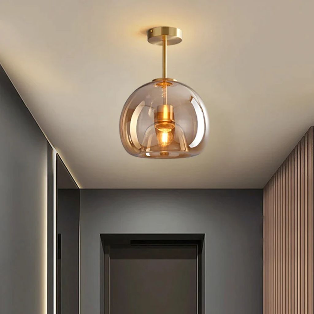 Nordic glass chandelier for LED ceiling