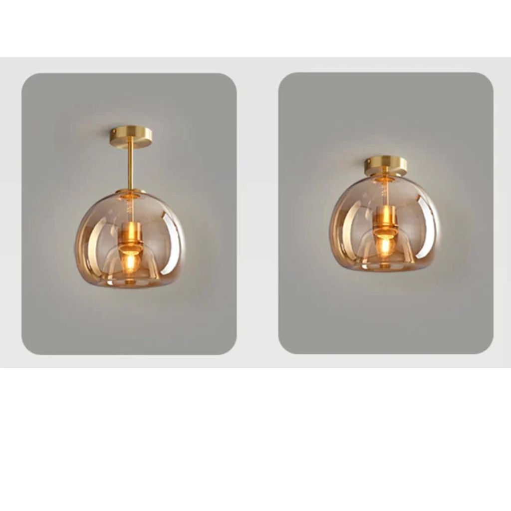 Nordic glass chandelier for LED ceiling