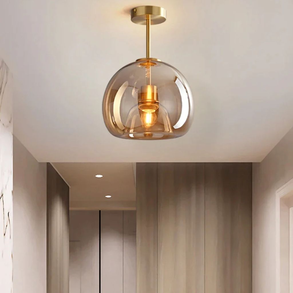 Nordic glass chandelier for LED ceiling