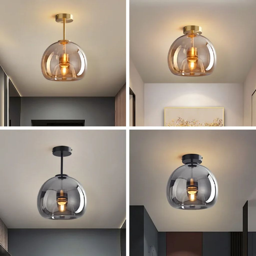 Nordic glass chandelier for LED ceiling