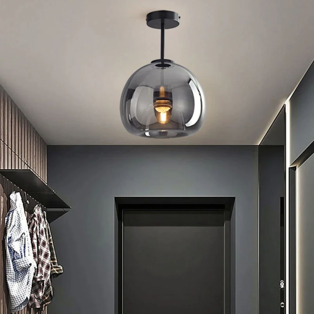 Nordic glass chandelier for LED ceiling