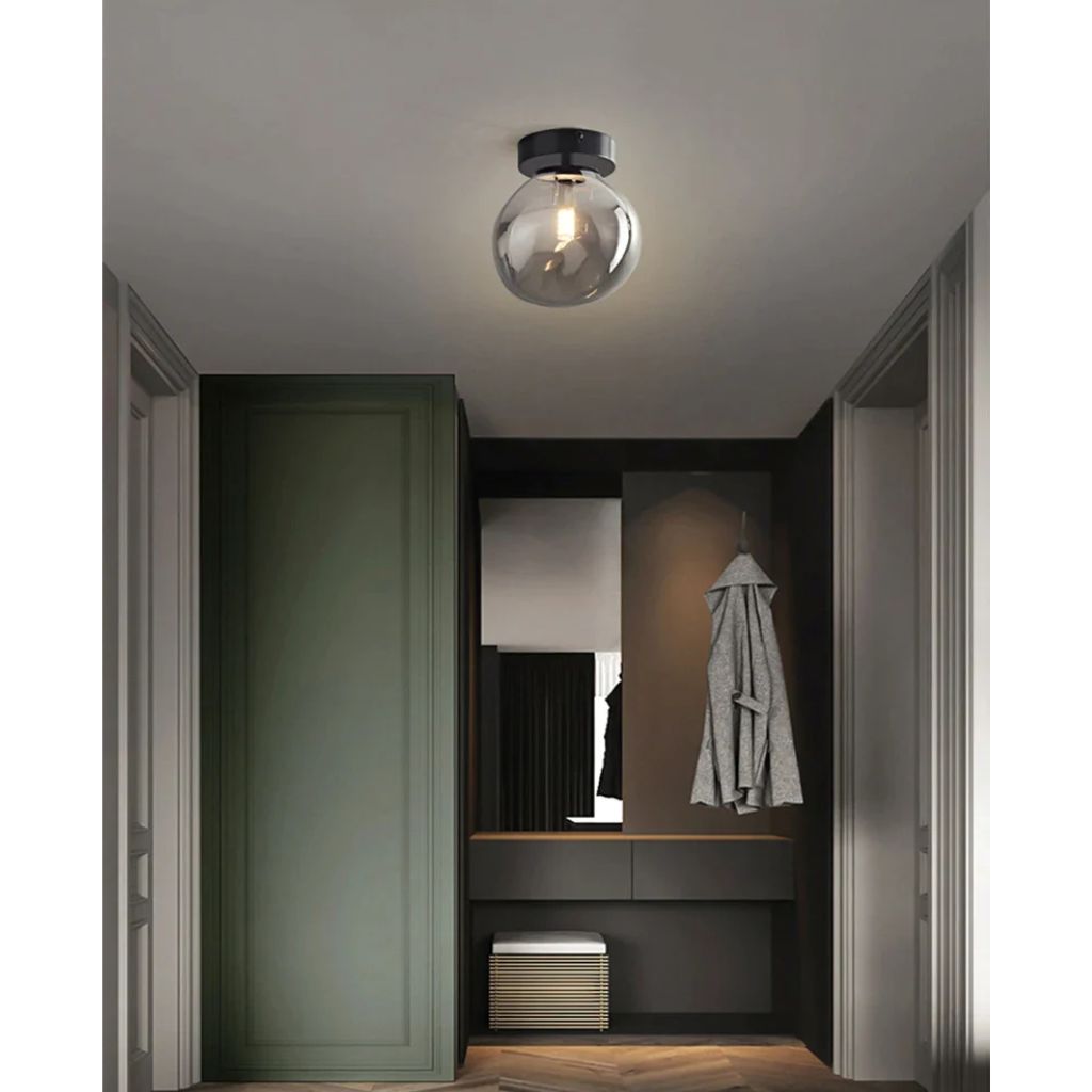 Nordic glass chandelier for LED ceiling