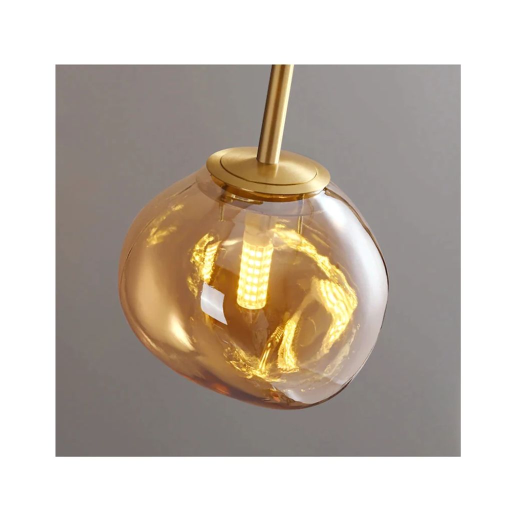 Nordic glass chandelier for LED ceiling