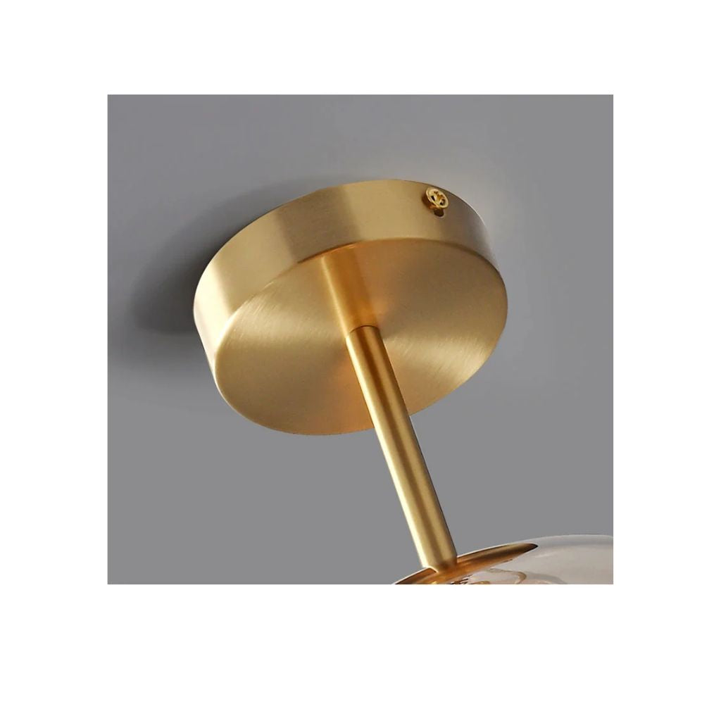 Nordic glass chandelier for LED ceiling
