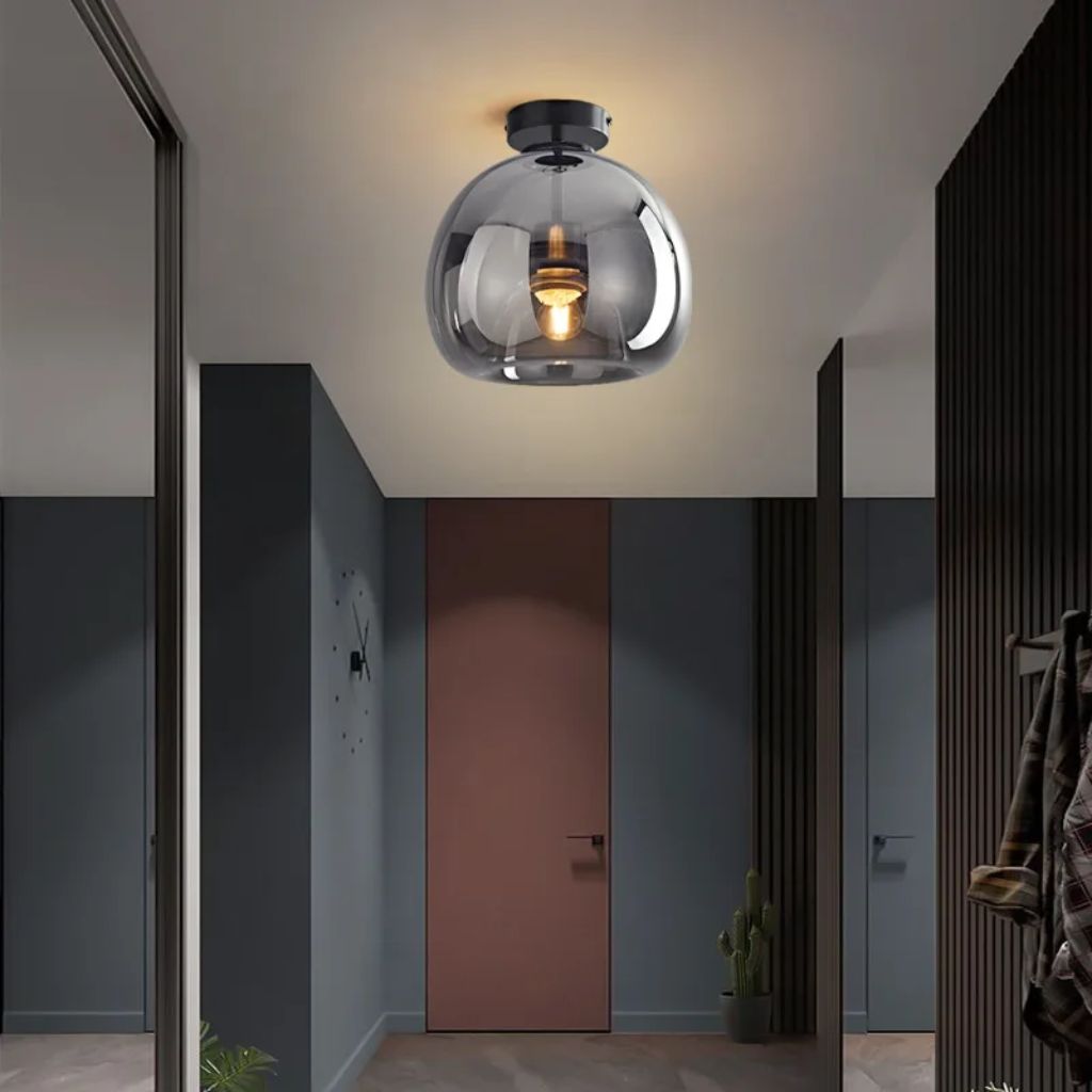 Nordic glass chandelier for LED ceiling